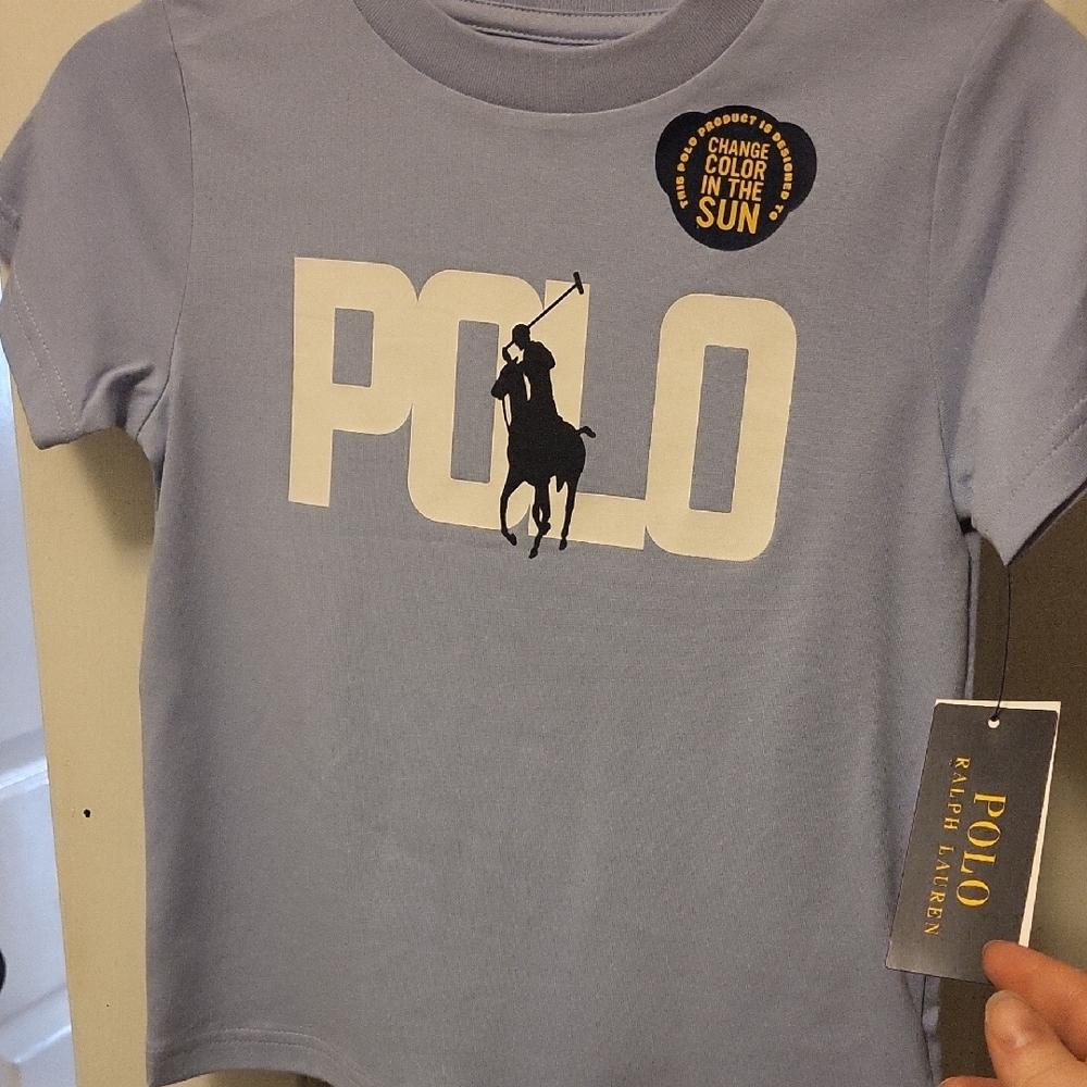 Polo by Ralph Lauren Blue Short Sleeve Tee with Iconic Logo